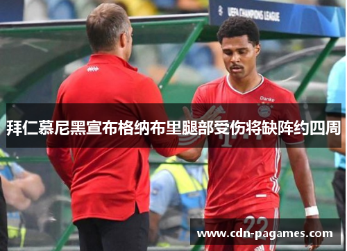 拜仁慕尼黑宣布格纳布里腿部受伤将缺阵约四周